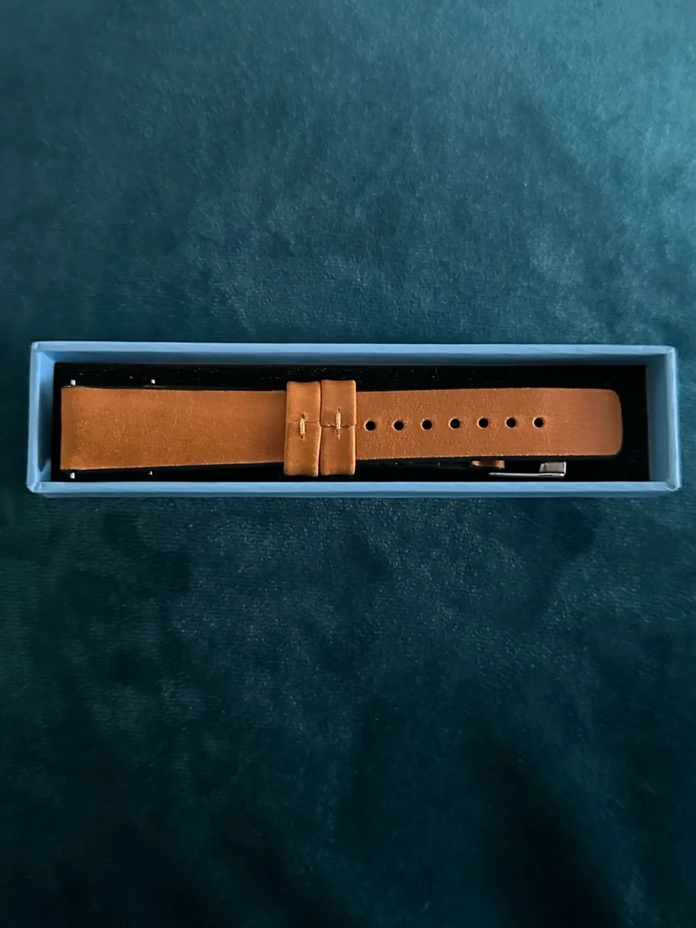 Brown Leather & Black Rubber Hybrid Watch Strap for Men